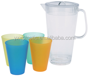 Caraffe d'acqua in plastica trasparente da 1 litro con quattro <span class=keywords><strong>bicchieri</strong></span> - Product Image 6