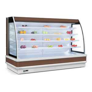 2 m multideck pantalla abierta frigo refrigerador supermercados escaparate nevera/refrigerador de la construido en el refrigerador para frutas y verduras - Product Image 1