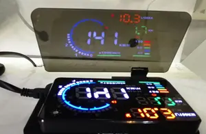 2017 جديد تصميم HUD سيارة رئيس يصل عرض الهاتف حامل للسيارة GPS للملاحة خرائط عاكس