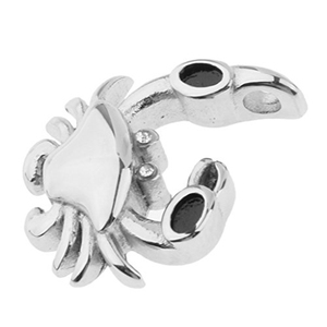Ciondolo Portaceneri a Forma di Granchio in Acciaio Inossidabile per Ceneri Umane e di Animali Domestici, Charm Commemorativo Classico per Bambini - Product Image 2