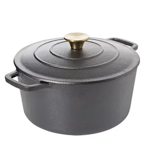 Pre-Seasoned Cast Iron Dutch Oven with Handles