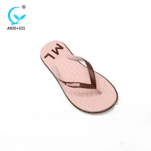 China fashion chappal pvc girls beach shoes latest ladies sandals footwear