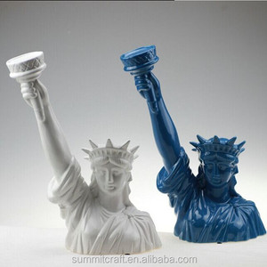 Américain <span class=keywords><strong>buste</strong></span> conception résine figurine <span class=keywords><strong>statue</strong></span> de la liberté décoration - Product Image 1