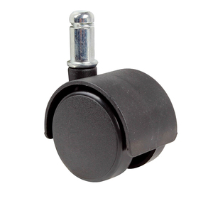 Rollerball Möbel schwarz Kunststoff Doppel rad Rollen <span class=keywords><strong>50mm</strong></span> Möbel Rad Nachlauf buchse Griff Ring Vorbau - Product Image 6