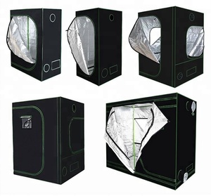 La mejor caja de cultivo hidropónica para interiores negra, marco de metal y acero 600D con cubierta Mylar para el crecimiento de plantas en tiendas de cultivo, sala de cultivo - Product Image 2