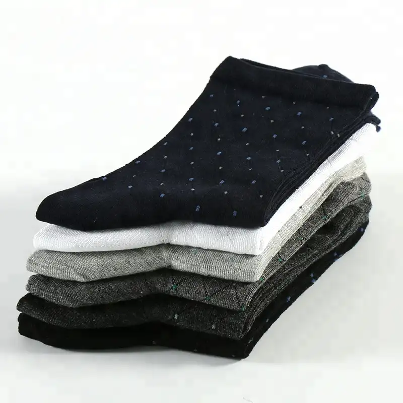 China Wholesale Stock lot Made in China Gentlemen Hosiery Dress Men Spotty Socks