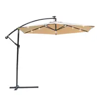 Parasol solaire led parapluie offset parasol extérieur parasol suspendu avec couvercle