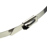 Attaches de câble en acier inoxydable de 4.6mm x 400mm Pince à cerceau Pince en acier inoxydable de haute qualité