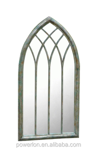 <span class=keywords><strong>Grand</strong></span> <span class=keywords><strong>miroir</strong></span> mural antique pour la décoration, <span class=keywords><strong>miroir</strong></span> de jardin à cadre arqué - Product Image 4