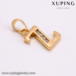 33010 xuping compras en línea de moda Letra z colgante Voga falsos joyería llenada oro muestra <span class=keywords><strong>gratis</strong></span> - Product Image 5