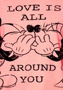 <strong>Minnie</strong> and <strong>Mouse</strong> Slogan Cartoon Print Pajamas - Product Image 5
