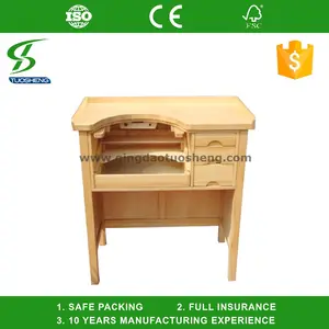 Pine jewelry table cabinet WB019