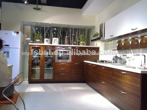 american black walnut l forme une petite cuisine design de style moderne - Product Image 3