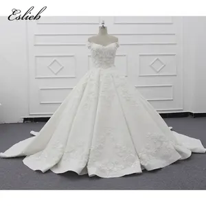 Eslieb Real Picture Ballkleid 2019 Brautkleider benutzer definierte Größe & Farbe Vestidos de Noiva 3D Flower Robe de Mariage Brautkleid