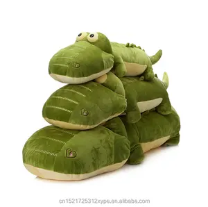 定制超柔软可爱鳄鱼毛绒玩具毛绒枕头玩具