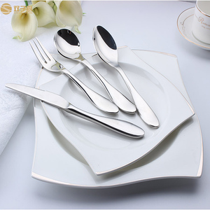 Vaisselle durable Couverts en acier inoxydable argenté Fourchette et couteau à dîner - Product Image 6