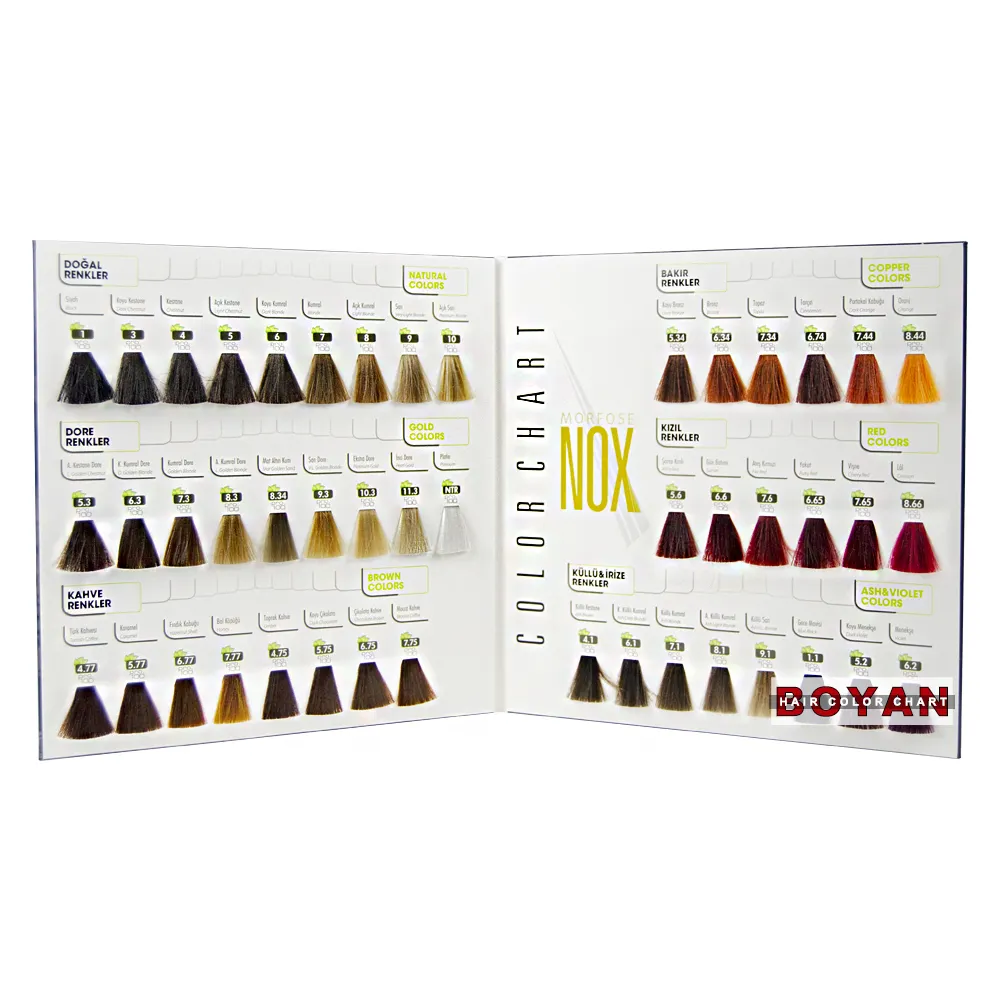 Private Label Silky Hair Color Mixing Chart For Hair Dye Cream - Buy Hair  Color Mixing Chart,Hair Dye Cream Chart,Hairdresser Color Chart Product on  
