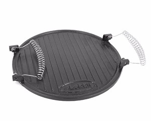 Accessoires de <span class=keywords><strong>barbecue</strong></span> personnalisés, <span class=keywords><strong>plaque</strong></span> de cuisson ronde <span class=keywords><strong>en</strong></span> <span class=keywords><strong>fonte</strong></span> pour <span class=keywords><strong>barbecue</strong></span> au charbon de bois avec poignée - Product Image 3
