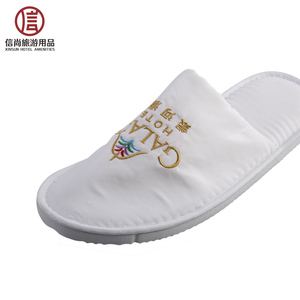 Fábrica de China paño de Terry barato cerrada del dedo del pie zapatillas de Hotel - Product Image 5