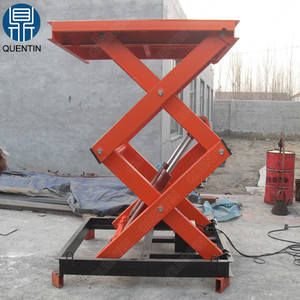 <span class=keywords><strong>Table</strong></span> élévatrice à ciseaux hydraulique stationnaire <span class=keywords><strong>de</strong></span> petite taille 1 tonne - Product Image 5