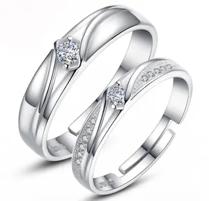 Fashion ringen mooie 925 sterling zilveren sieraden paar sieraden ringen