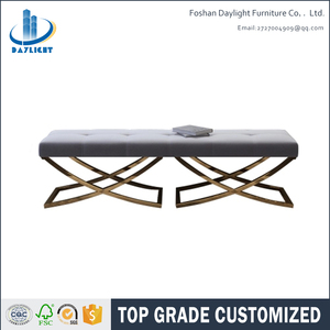 Button Tufted Bedroom Ottoman Velvet <strong>Bench</strong> <strong>Sofa</strong> - Product Image 2