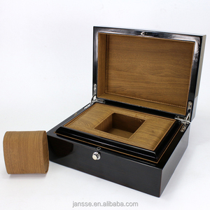 MOQ es de 5 piezas personalizado de lujo reloj de madera caja de embalaje del logotipo del OEM aceptado diseño propio caja de reloj - Product Image 6