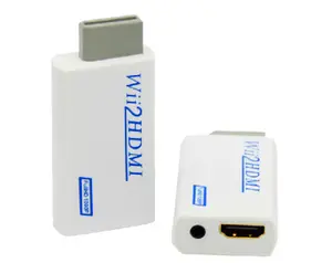 Wii2HDMI Adattatore 3.5mm Audio Wii a HD-MI Adattatore Convertitore di Supporto Full HD 720 p 1080 p Video per HDTV monitor Proiettore