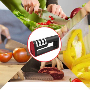 Aiguisoir de couteaux de cuisine professionnel, aiguisoir rapide, Base antidérapante aiguisoir de couteaux de cuisine avec 3 étapes - Product Image 3