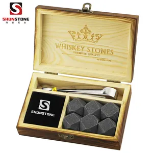 Migliore Vendita di Prodotti OEM Regalo Promozionale Set Whisky Pietra Del Cubo Per Il Whisky/Whisky Cubo di Ghiaccio