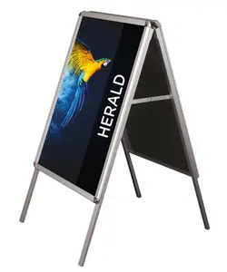 Advertising display stand outdoor billboard A board stand silver poster holder A1