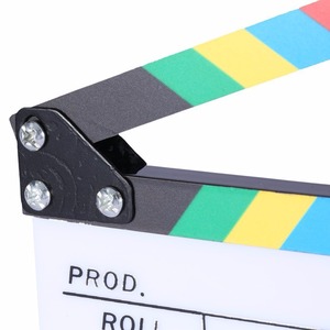 อุปกรณ์การถ่ายภาพคริลิคแห้งลบผู้อำนวยการภาพยนตร์ทีวี Clapboard - Product Image 5