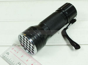 Lampe de poche à 21 LED, UV, ultraviolette, <span class=keywords><strong>Mini</strong></span>-éclairage, torche en aluminium, lumière noire - Product Image 6