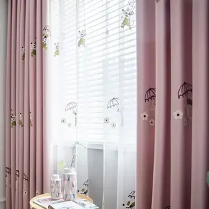 Luxury Chirdern Style Cartoon Blackout Fabric Curtain for Window