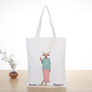 Top cấp thiết kế đẹp tote <span class=keywords><strong>canvas</strong></span> mua sắm vải thực hiện cotton tự nhiên túi - Product Image 2