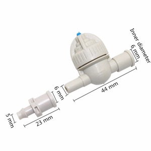 <span class=keywords><strong>6</strong></span> mm esférico Anti-goteo Dispositivo de sistema de riego accesorios único Barb Conector recto manguera Accesorios - Product Image 2