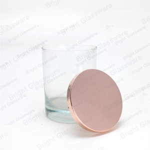 Couvercle <span class=keywords><strong>en</strong></span> fer blanc pour bougeoir, tasse <span class=keywords><strong>en</strong></span> métal, argent/or rose, couvercle <span class=keywords><strong>en</strong></span> fer blanc pour pot à bougies - Product Image 2