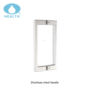 Mampara de <span class=keywords><strong>ducha</strong></span> deslizante de vidrio sin marco de acero inoxidable con pivote moderno - Product Image 6