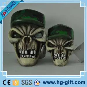 Commercio all'ingrosso 3D Resinato Ugly Cranio Modello Per La Decorazione di Halloween