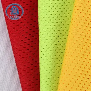 Hoge Kwaliteit Fluorescentie Kleur Warp 100% Polyester Ademend Mesh Stof Sport Schoen Voering