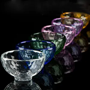 Buntes Schnitzen Kristallglas Candy Sugar Bowls Geschirr