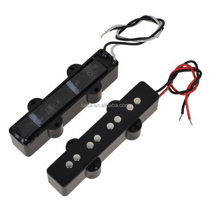 1 Juego de 4 cuerdas de JB bajo <span class=keywords><strong>Guiter</strong></span> puente cuello pinzas para Jazz Bass abierto Negro estilo BJ-60 - Product Image 4
