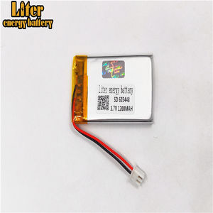 Plug 2,0-2 p 603448 1200 mAh <span class=keywords><strong>3</strong></span>,7 V rechargeable LiPo battery solar Li ion polymer lithium battery with PCM - Product Image 3