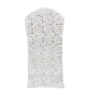 Fundas universales para sillas de boda de LICRA elástica azul marino <span class=keywords><strong>con</strong></span> diseño de rosas <span class=keywords><strong>con</strong></span> roseta - Product Image 4