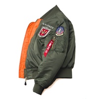 US NAVY Patches TOP GUN Pilot Flug Dicke Bomber jacke Oem