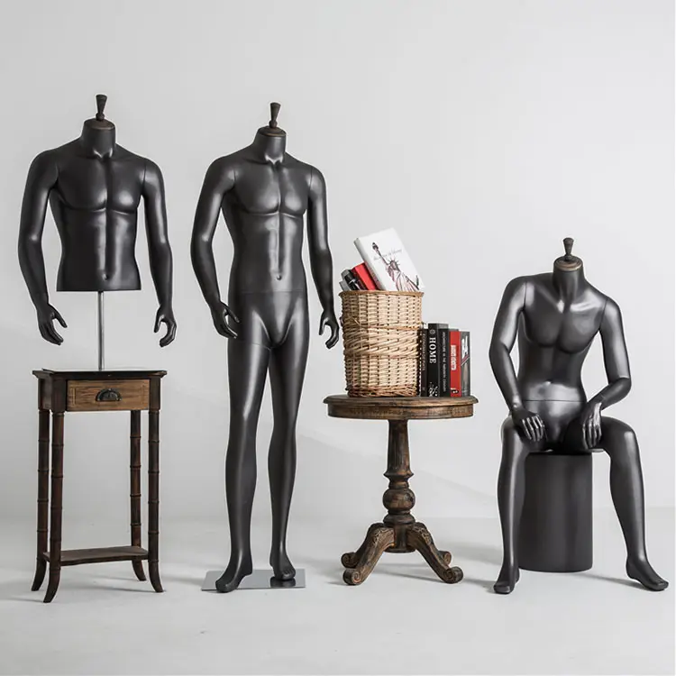 XINJI High Quality Fiberglass Men Model Garment Dummy Mannequins For Displaying Clothes