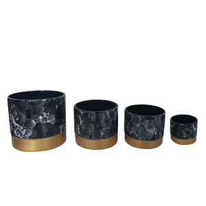 Tamaño personalizado de plata de lujo interior jardinera cerámica pote de flor <span class=keywords><strong>bonsai</strong></span> macetas para la decoración - Product Image 6