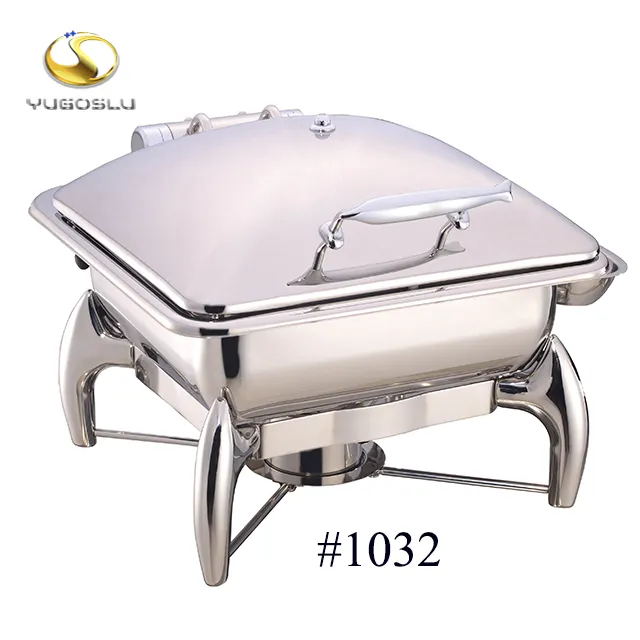 #1032 Hot koop top kwaliteit hotel restaurant ronde ontwerp rvs buffet servicedish6l chafingdishchaferdishes