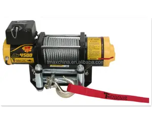 T-MAX atv utv 4500 lbs winch elétrico pequeno, 6000 lbs