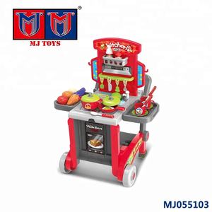 Popolare Set Giocattolo di Cucina con Carrello <span class=keywords><strong>per</strong></span> Bambini, Utensili da Cucina Finti - Product Image 2